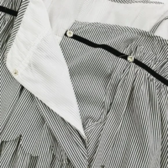 SALE Marc Jacobs Striped Tiered Scallop Trim Dress - Picture 9 of 10